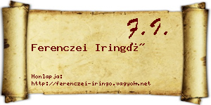 Ferenczei Iringó névjegykártya